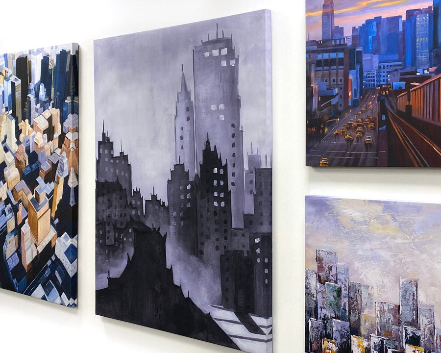 How to fill a large wall with canvas art
